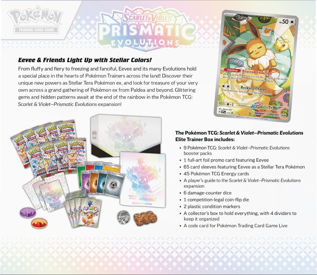 Sealed Prismatic Evolutions ETB